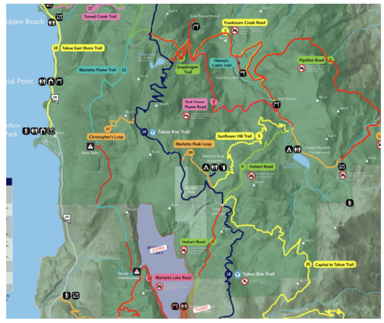 Trail Closures Continue
